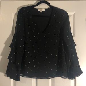 Moon print blouse